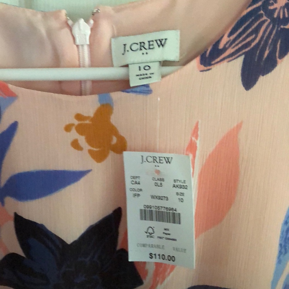 Women’s J Crew Dress size 10 new with tags